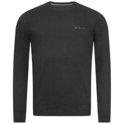 BEN SHERMAN Crew Neck Hommes Sweat-shirt 0072163-NOIR