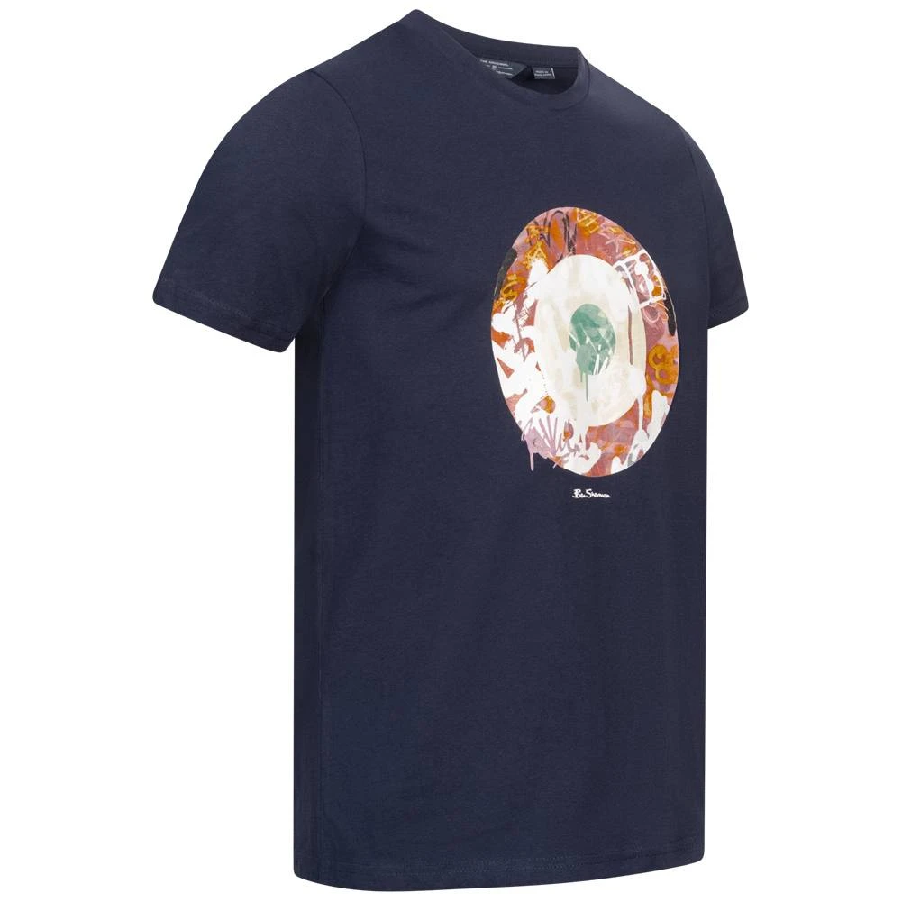 BEN SHERMAN Graffiti Target Hommes T-shirt 0073046MARIN 4 BEN SHERMAN Graffiti Target Hommes T-shirt 0073046MARIN – Image 2
