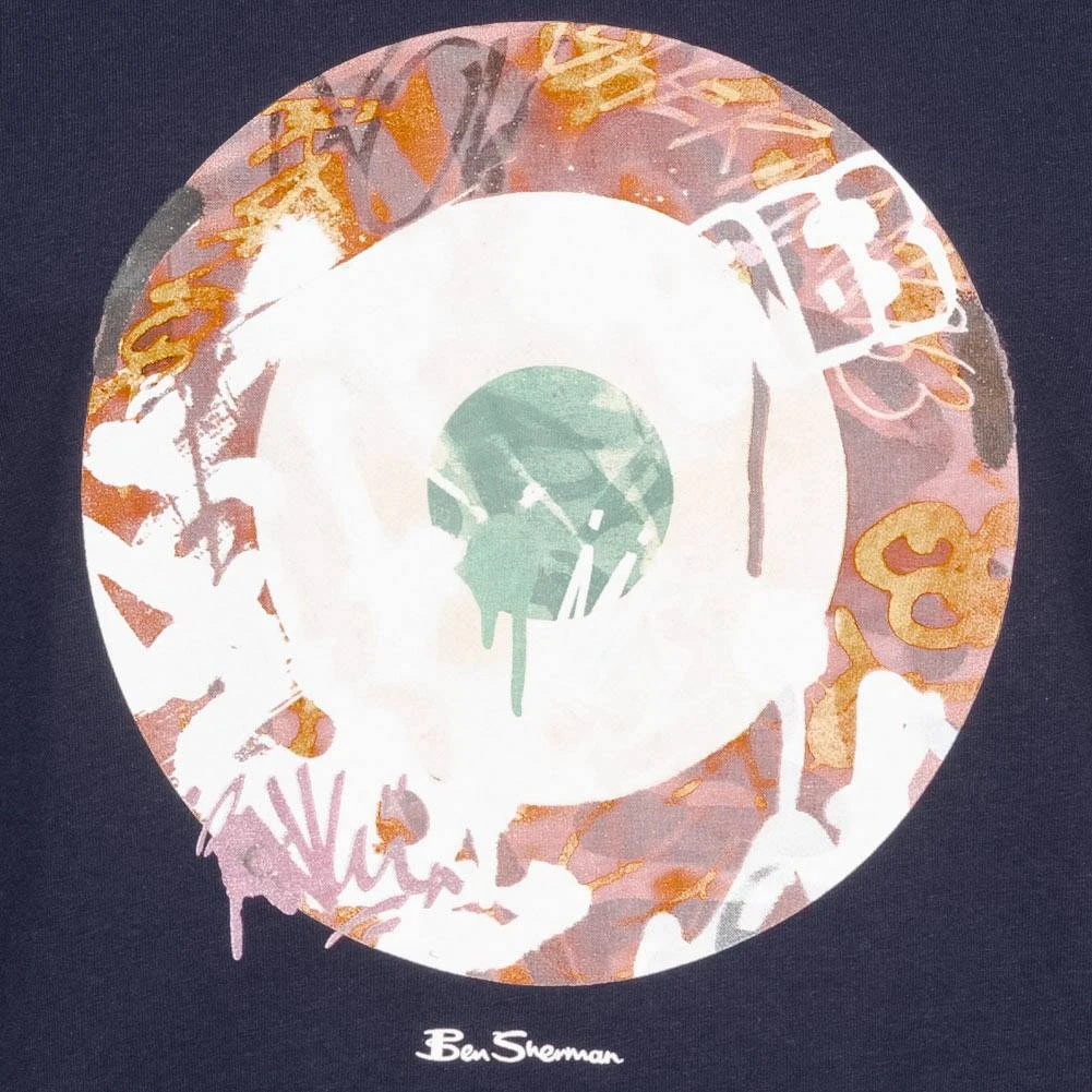 BEN SHERMAN Graffiti Target Hommes T-shirt 0073046MARIN 6 BEN SHERMAN Graffiti Target Hommes T-shirt 0073046MARIN – Image 4