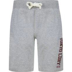 Tokyo Laundry Sports Dept Hommes Short En Sweat 1G18187 Gris Clair Chiné