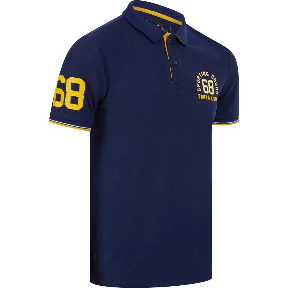 Tokyo Laundry Sporting Goods Hommes Polo 1X18182 Bleu Médiéval 4 Tokyo Laundry Sporting Goods Hommes Polo 1X18182 Bleu Médiéval – Image 2
