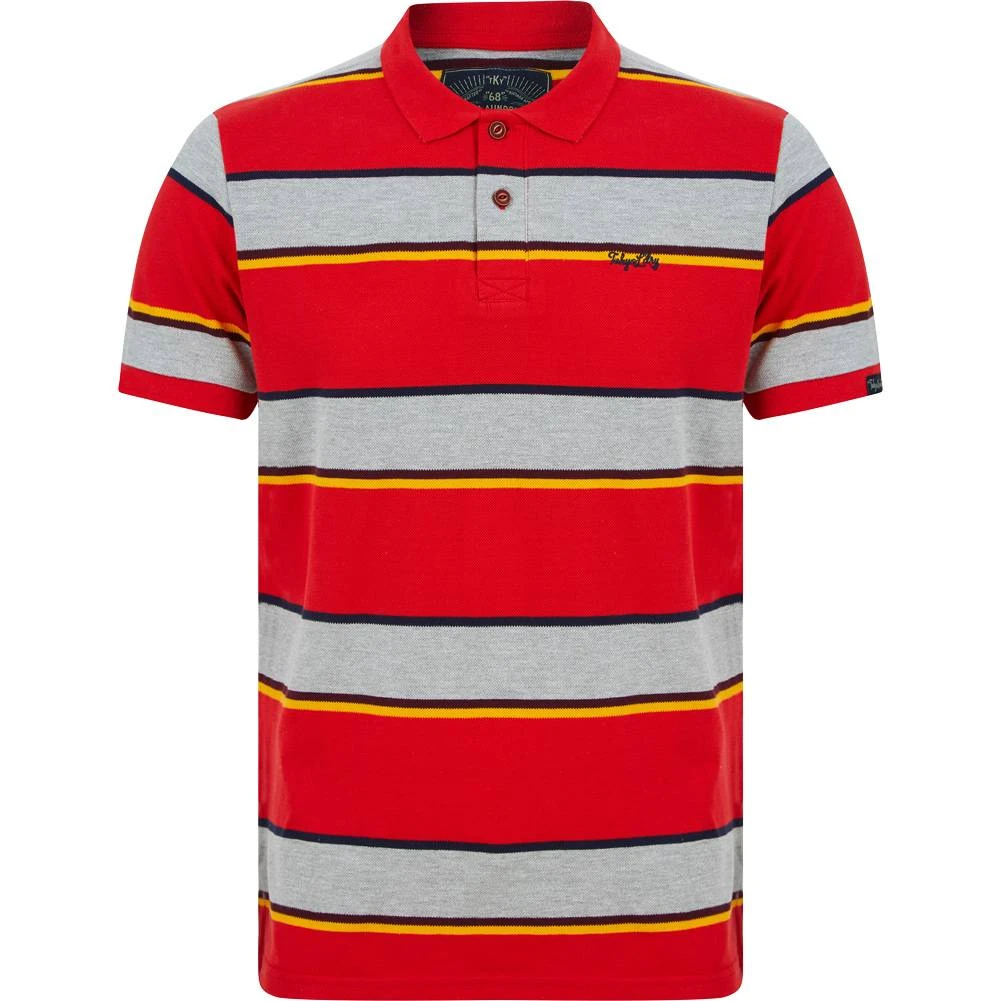 Tokyo Laundry Nova Hommes Polo 1X18185 Cerise Barados 3 Tokyo Laundry Nova Hommes Polo 1X18185 Cerise Barados