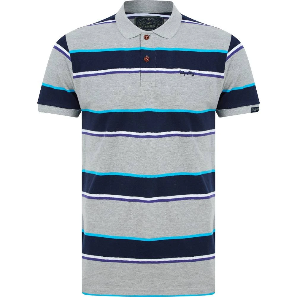 Tokyo Laundry Nova Hommes Polo 1X18185 Gris Clair Chiné 3 Tokyo Laundry Nova Hommes Polo 1X18185 Gris Clair Chiné