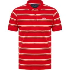 Tokyo Laundry Gazza Hommes Polo 1X18193 Cerise Barados