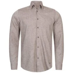 BORIS BECKER "Aymara" Hommes Chemise à Manches Longues 21WBBMSHT00013-MARRON