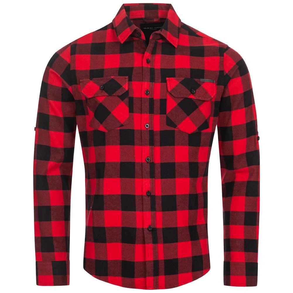 CRIMINAL DAMAGE Jack Hommes Chemise à Manches Longues 3258 3 CRIMINAL DAMAGE Jack Hommes Chemise à Manches Longues 3258