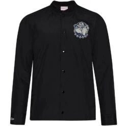 Mitchell & Ness Georgetown University Hommes Veste Coach BFJKAJ18027-GTWBLCK