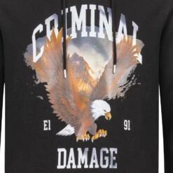 CRIMINAL DAMAGE Eagle Hommes Sweat à Capuche EHBK22 -GIVOVA Soldes Boutique EHBK22 4 1280x1280
