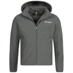 KIRKJUBØUR® "Hestur" Hommes Veste SOFTSHELL Colonne D'eau 10 000 Mm Gris