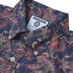 Lambretta Paisley Hommes Chemise à Manches Longues RWIS1380 -GIVOVA Soldes Boutique RWIS1380 3 1280x1280