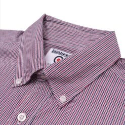 Lambretta Gingham Check Hommes Chemise à Manches Longues RWIS1384 -GIVOVA Soldes Boutique RWIS1384 3 1280x1280