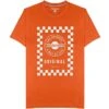 Lambretta Checker Board Hommes T-shirt SS0159-BRNT ORANGE -GIVOVA Soldes Boutique SS0159 BRNT ORANG 1 1280x1280