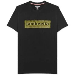Lambretta Two Tone Box Hommes T-shirt SS0164-BLK OR
