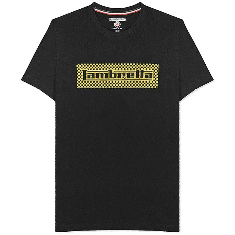 Lambretta Two Tone Box Hommes T-shirt SS0164-BLK OR 3 Lambretta Two Tone Box Hommes T-shirt SS0164-BLK OR