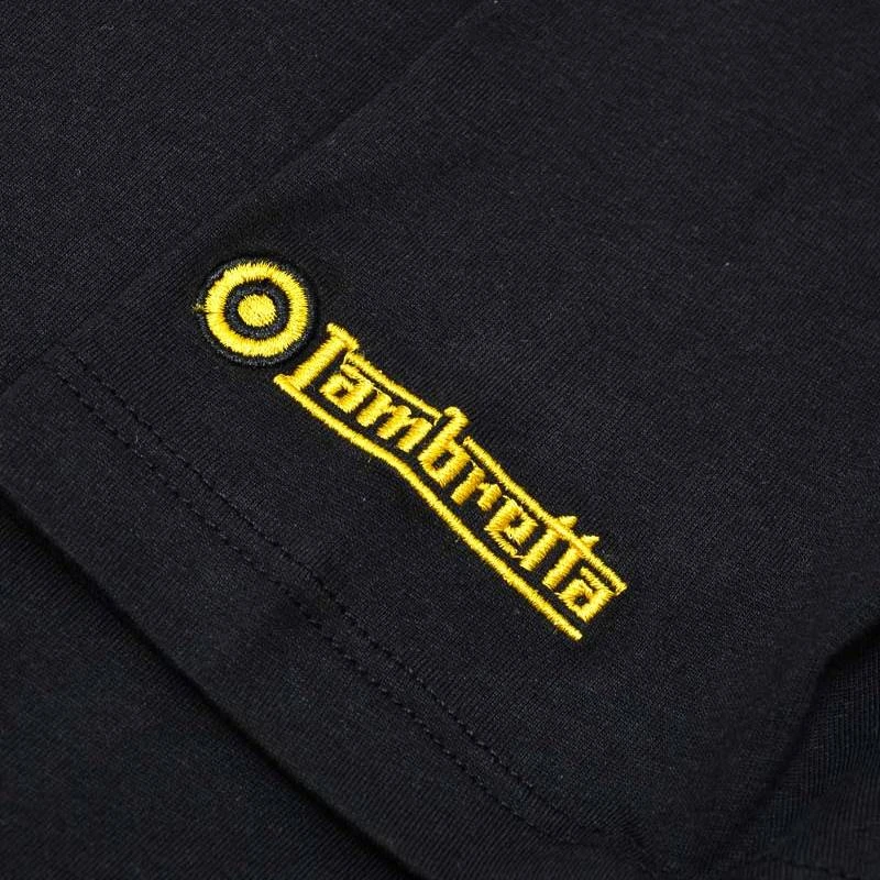 Lambretta Two Tone Box Hommes T-shirt SS0164-BLK OR 5 Lambretta Two Tone Box Hommes T-shirt SS0164-BLK OR – Image 3