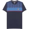 Lambretta Paisley Panel Hommes T-shirt SS0319-MARINE