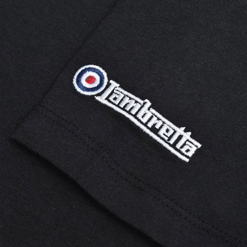 Lambretta Checker Box Hommes T-shirt SS1002-NOIR 5 Lambretta Checker Box Hommes T-shirt SS1002-NOIR – Image 3