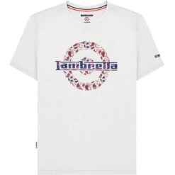 Lambretta Paisley Logo Hommes T-shirt SS1011-WHT