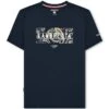 Lambretta Paisley Box Hommes T-shirt SS1015-MARINE