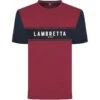 Lambretta Burgundy Hommes T-shirt SS9819-BURG/MARINE -GIVOVA Soldes Boutique SS9819 BURG NAVY 1 1280x1280