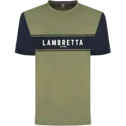 Lambretta Lichen Hommes T-shirt SS9819-LCNGRN/BLUGRP