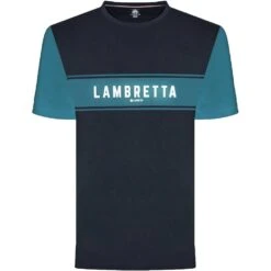 Lambretta Coral Hommes T-shirt SS9819-NVY/BLUCRL