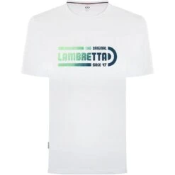 Lambretta Fade Hommes T-shirt SS9824-WHT