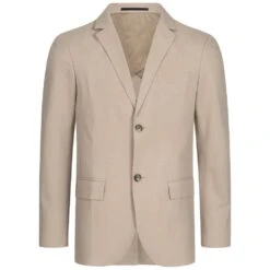 LACOSTE Bicolor Hommes Veste De Costume En Lin VH1570-354